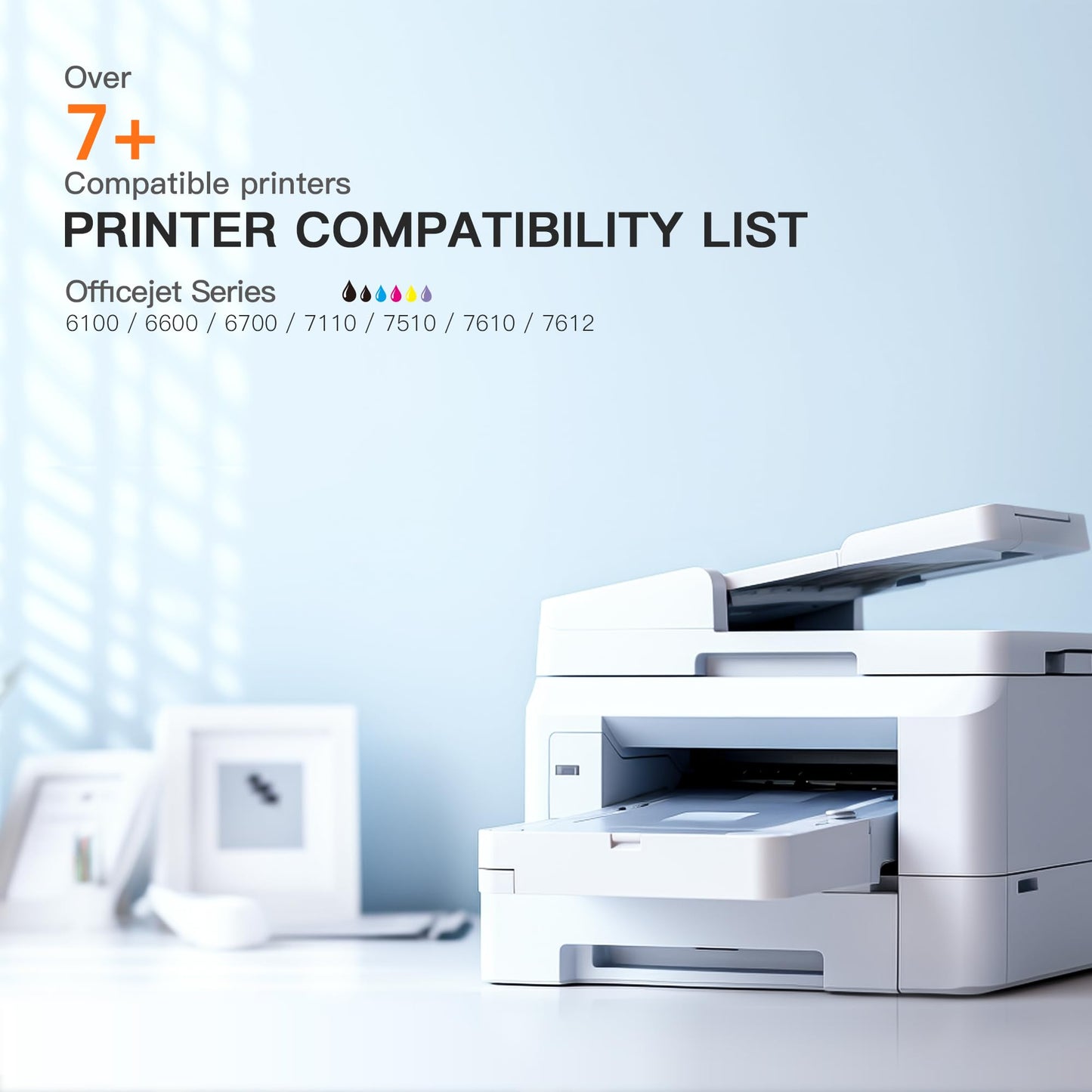 E-Z Ink (TM Compatible Ink Cartridge Replacement for HP 933XL 932 933 to use with Officejet 6100 6600 6700 7110 7510 7610 7612 Printer (1 Cyan, 1