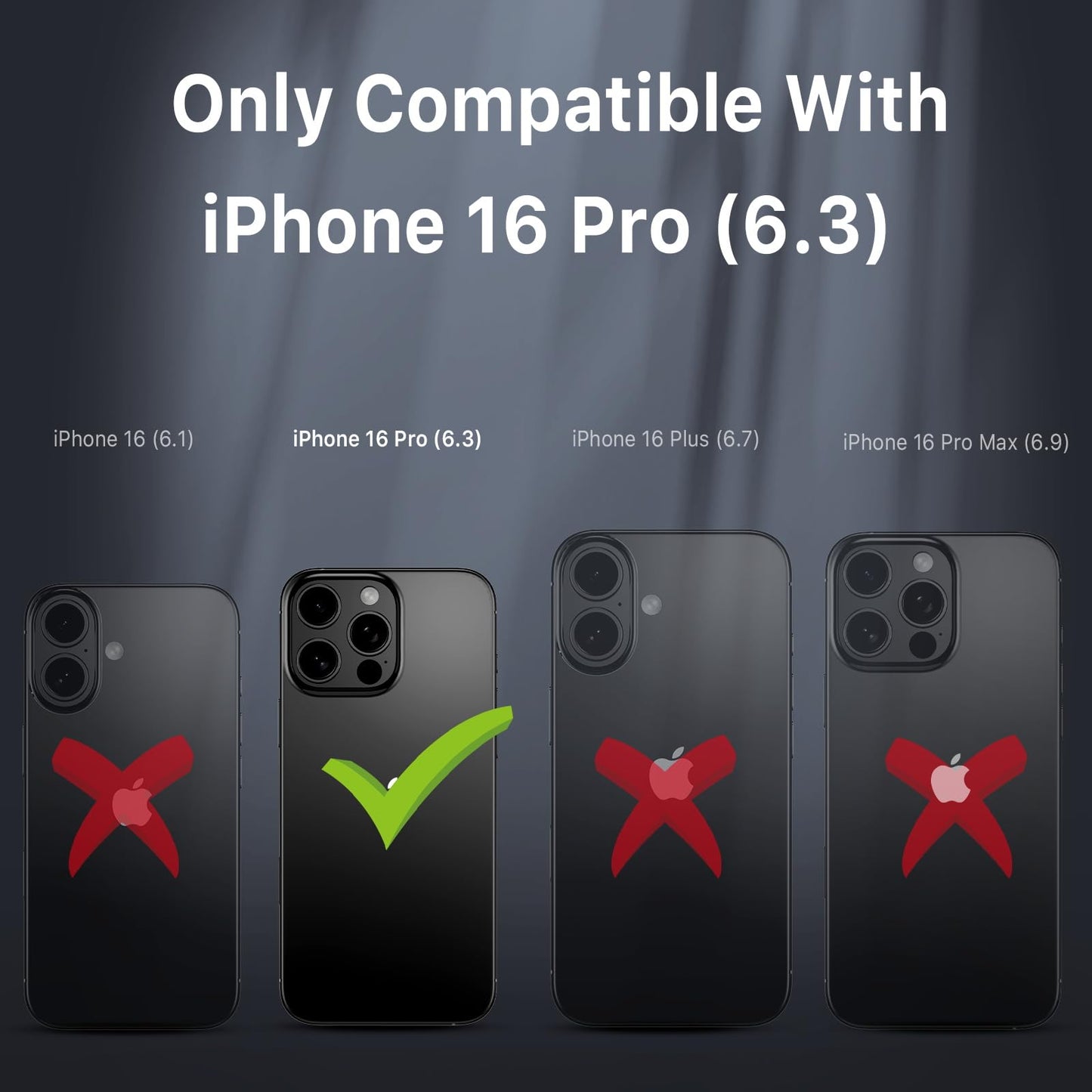 M MYBAT PRO Maverick Series for iPhone 16 Pro Case with Belt Clip Holster,[Compatible with Magsafe] w/Screen