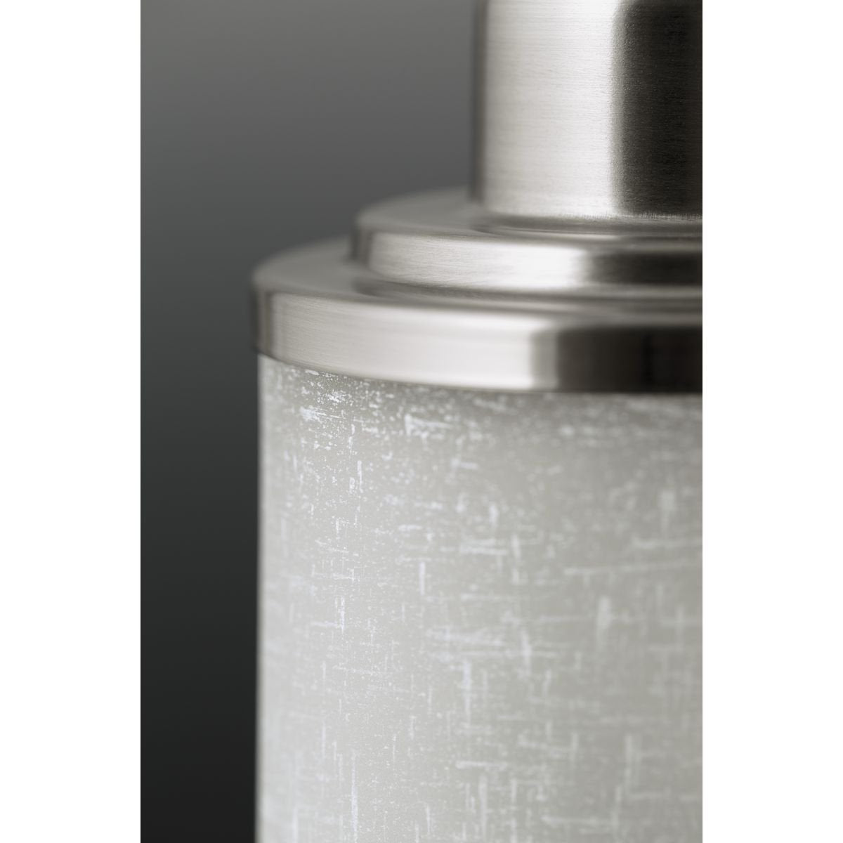 Progress Lighting Alexa Collection 3-Light Etched Linen with Clear Edge Glass Modern Bath Vanity Light Brushed Nickel