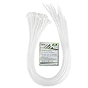 HAODE FASHION Long Zip Ties Heavy Duty 26 inch, Cable Management Zip Ties White 60 Pack, High Strength 60 lbs Cable Ties UV Resistant durable