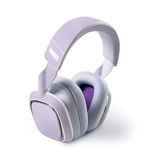 MightySkins Glossy Glitter Skin Compatible with Astro A30 Wireless Headset - Solid Lilac | Protective, Durable High-Gloss Glitter Finish | Easy…