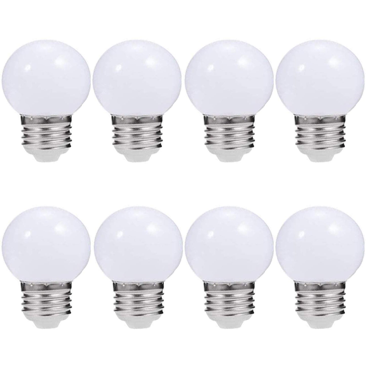 Lxcom Lighting G45 LED Bulb 3W Globe Vanity Light Bulb 30 Watt Replacement 300LM Cool White 6500K LED Light Bulb E26/E27 Base for Makeup Mirror Porch