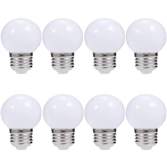 Lxcom Lighting G45 LED Bulb 3W Globe Vanity Light Bulb 30 Watt Replacement 300LM Cool White 6500K LED Light Bulb E26/E27 Base for Makeup Mirror Porch