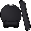 Gimars Upgrade Enlarge Superfine Fibre Soft Smooth Gel Ergonomic Mouse Pad Wrist Support and Keyboard Wrist Rest for Computer, Laptop, Mac, Gaming