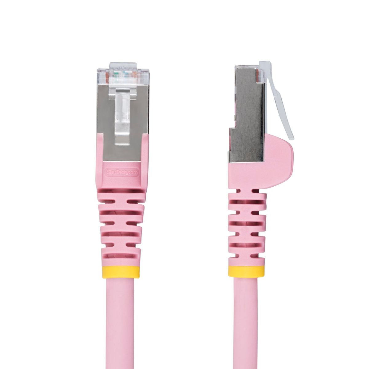 StarTech 25ft Cat6a Snagless Ethernet Cable, S/FTP, 100W PoE++, LSZH, Pink