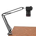 Overhead Tripod for DSLR Cameras, Heavy Duty Camera Desk Mount Stand with Flexible Articulating Boom Arm, Cam Holder Table Clamp for Canon Nikon Sony