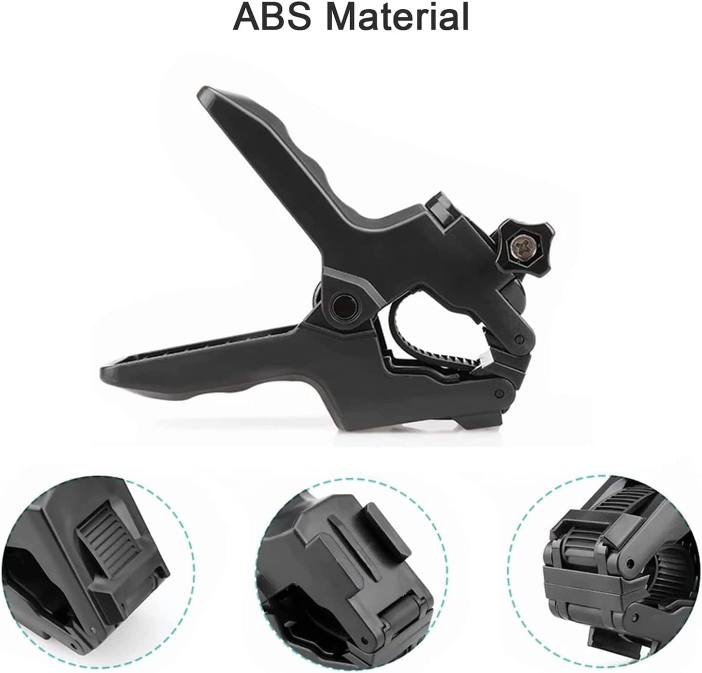 FiTSTILL Jaws Flex Clamp Mount with Adjustable Gooseneck 8-Section Compatible with Go Pro Hero 13,12,11,10,9,8,7,6,5,4,Session,3+