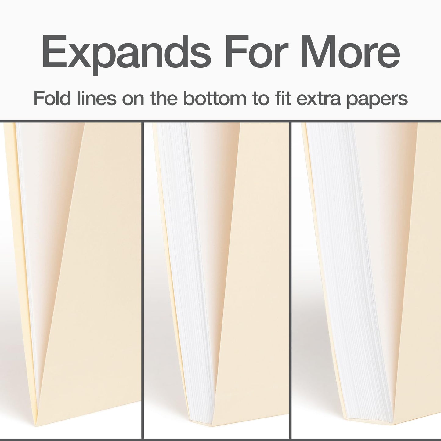 Oxford File Folders, 36 Pack, Letter Size (8.5" x 11"), 3 Tabs, Durable Manila Paper, for School, Office & Home Document Organization