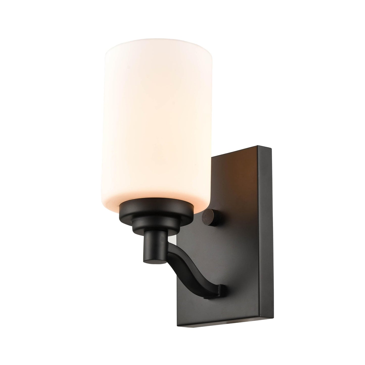 ML Lighting Durham 1-Light Wall Sconce Matte Black