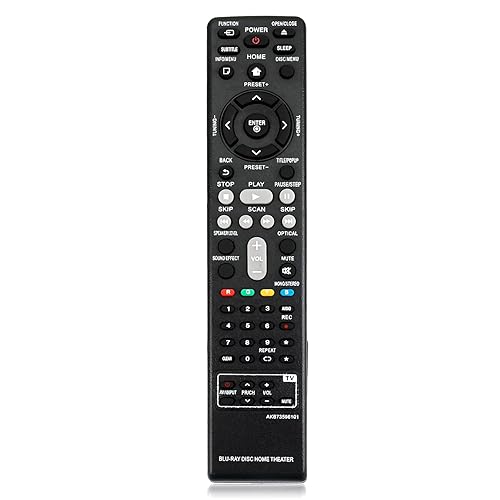 New AKB73596101 AKB73596102 Replace Remote fit for LG Home Cinema System BH9520TW DH6220C DH6220S S62D3-W S62S1-S S62S1-T2 S62S1-W S62S1-W2 S62S2-C