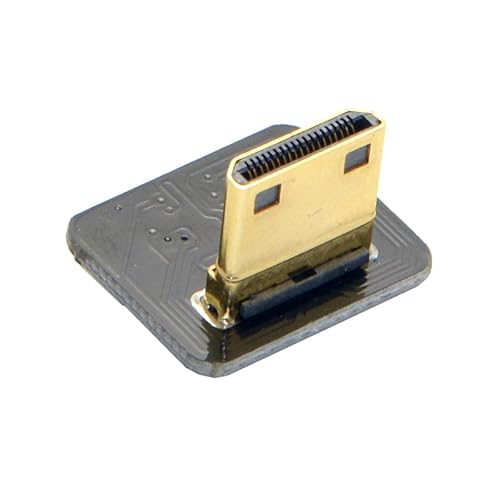 JSER CYFPV Mini HDMI Type C Male Connector Down Angled 90 Degree for FPV HDTV Multicopter Aerial Photography