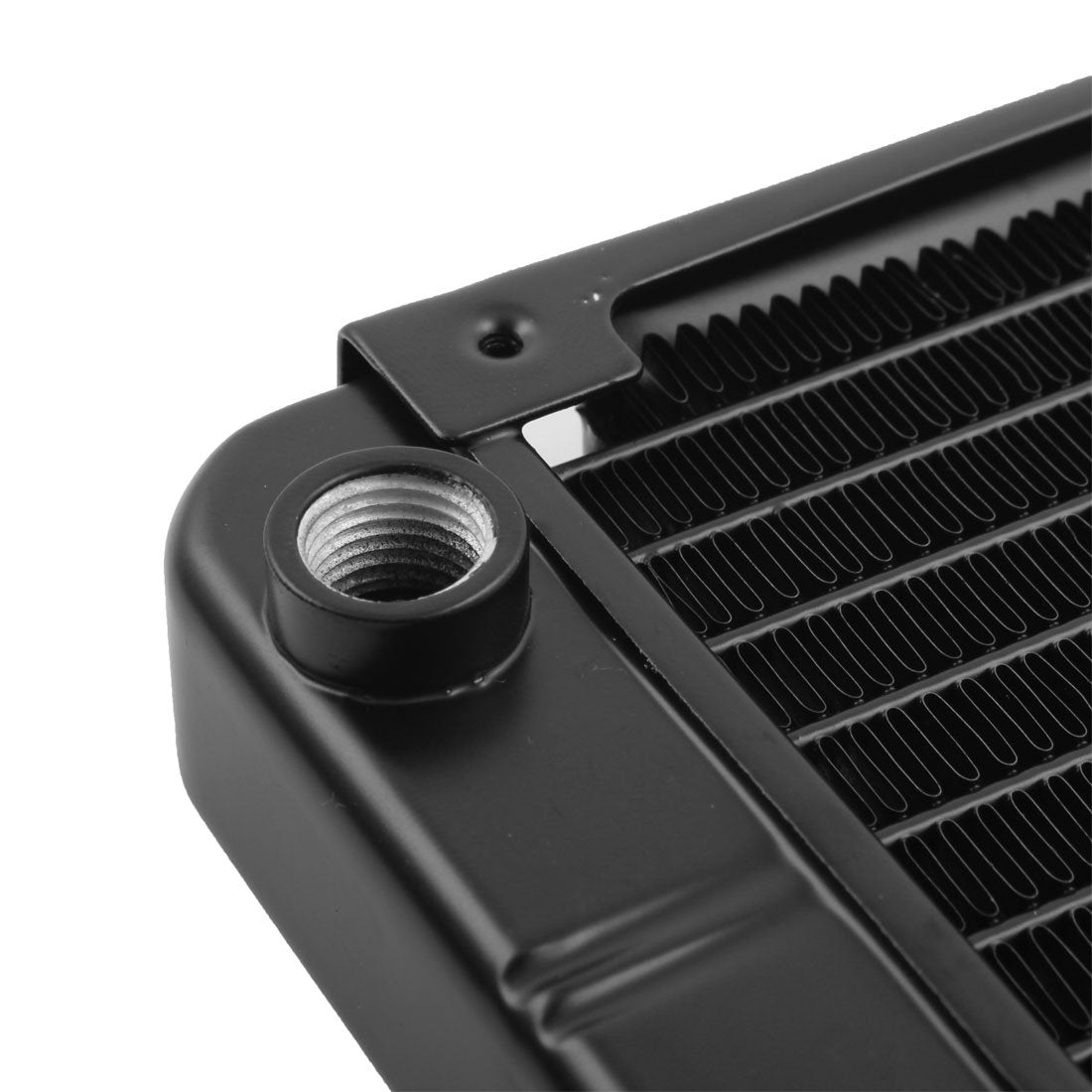 uxcell Aluminum Computer CPU 10 Pipes Water Cooling Heat Exchanger Radiator 120mm Black