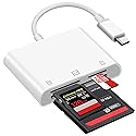 HEGWZ SD Card Reader, USB 3.0 Type C High Speed to SD/TF Card Adapter, for iPhone 15/Android Phone/iPad/Mac/Laptop, Three Card Slot Micro SD Card