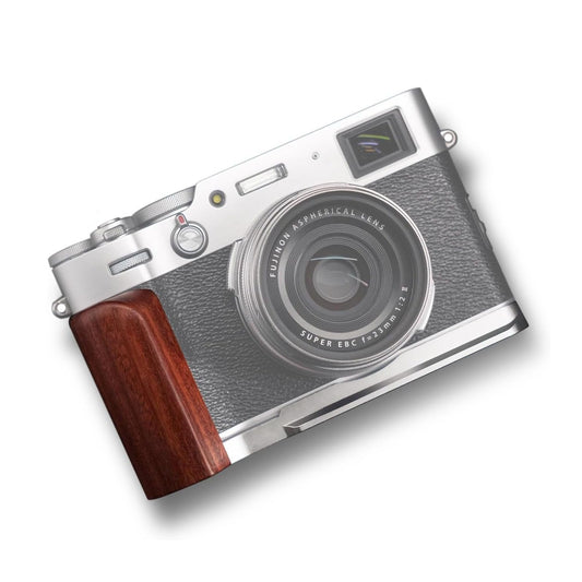 Iborrys L-Shaped Camera Handle ?Compatible with FUJIFILM X100VI Camera ?Precious Vintage Solid Wood Camera Grip | Handcrafted by Experienced Artisans