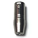 CESS XLR Male to 3.5mm TRS Female Adapter, Balanced Stereo Microphone Audio Connector, 1 Pack