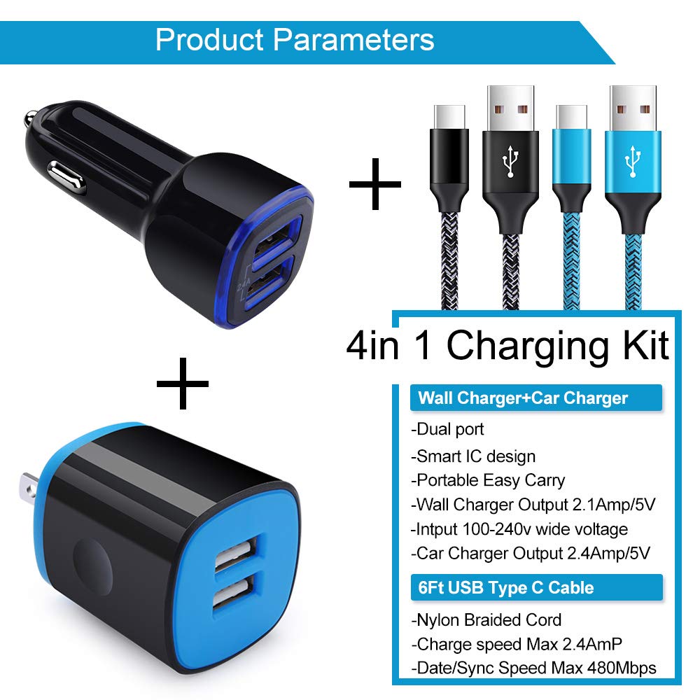 USB C Charger Set for Samsung Galaxy A17 A16 A15 A14 5G S26 Ultra S25 FE S24 A51 A11 A10e S23 S22 S21 A13 A20 A21 A50, USB Wall Charging Block Cube