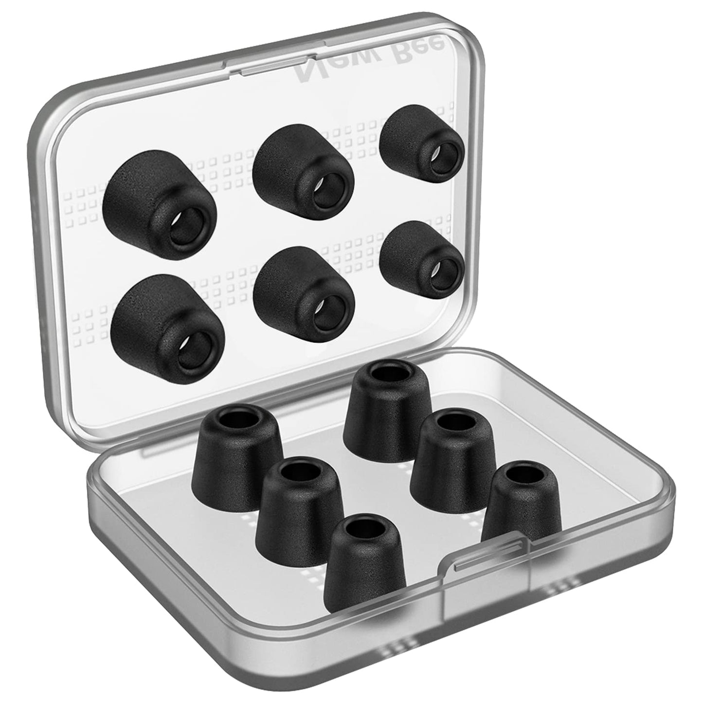 [6 Pairs] Earphone Tips New bee 12pcs Replacement Earbud Tips Blocking Out Ambient Noise Memory Foam Earbuds Inner 4.9mm for in-Ear Headphones