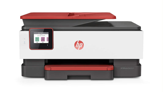 HP OfficeJet Pro 8035 All-in-One Wireless Printer - Includes 8 Months of Ink, Instant Ink, Works with Alexa - Coral (4KJ65A)