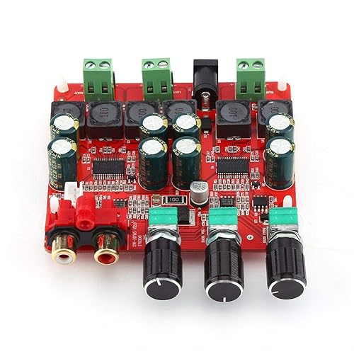 Asixx Subwoofer Amplifier Board - TPA3118 2.1 Channel Stereo Digital Power Amplifier, 12V-26V DC