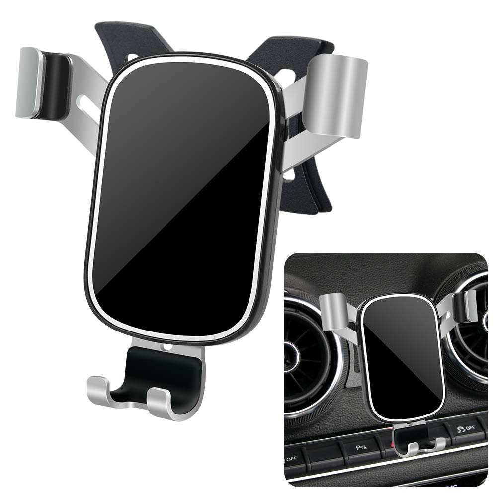 LUNQIN Car Phone Holder for Audi A3 S3 RS3 8V 2014 2015 2016 2017 2018 2019 2020 Auto Interior Accessories Best Phones Mount Cell Cellphone Mobile