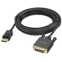 UVOOI DisplayPort to DVI Cable 15 Feet, DP to DVI-D Male to Male Adapter Cable Compatible with Display, PC, Laptop, HDTV, Projector, Monitor, More