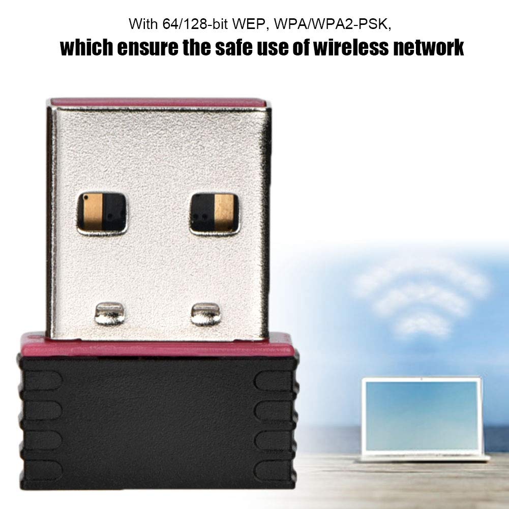USB Adapter 600Mbps,Tangxi 2.4GHz USB Adapter USB 2.0 Dongle 802.11b/g/n Network Adapter Support for XP/7/8/10//OS