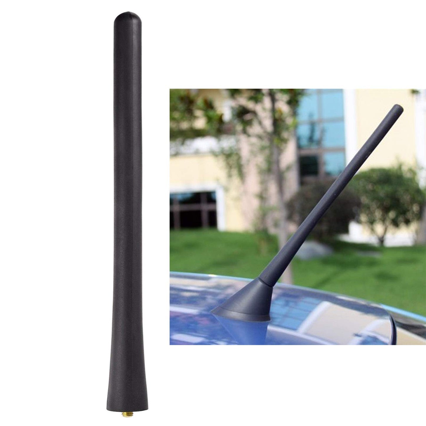 Bingfu Universal Vehicle Roof Mount Antenna Mast 6.3 inch Rubber Car Antenna Replacement