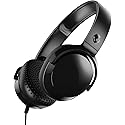 Skullcandy Riff Wired On-Ear Headphones - Black, Lightweight Design, Supreme Sound, Built-in Microphone, Music & Call Controls, Tangle-Free Cable…