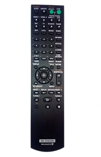 RM-AAU019 Remote Control Replaced for Sony RM-AAU017 HTD-DW685 STRDG510 STR-K1600 Home Theater Audio/Video Receiver AV System