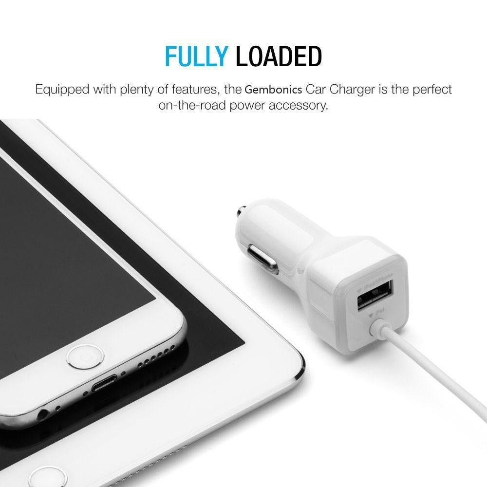Car Charger, [Apple MFI Certified] by GemDox for Fast Car Charging Compatible with iPhone 15, 14,13, 12, 11, Xs max/XR/x/8/7/6s, iPad, Note, Galaxy