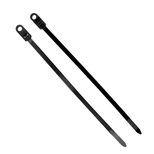 Conext Link 100 Nylon Cable Wire Zip Ties Mounting Hole Nail Screw 50 LBS 10" Inch Black ?19190?