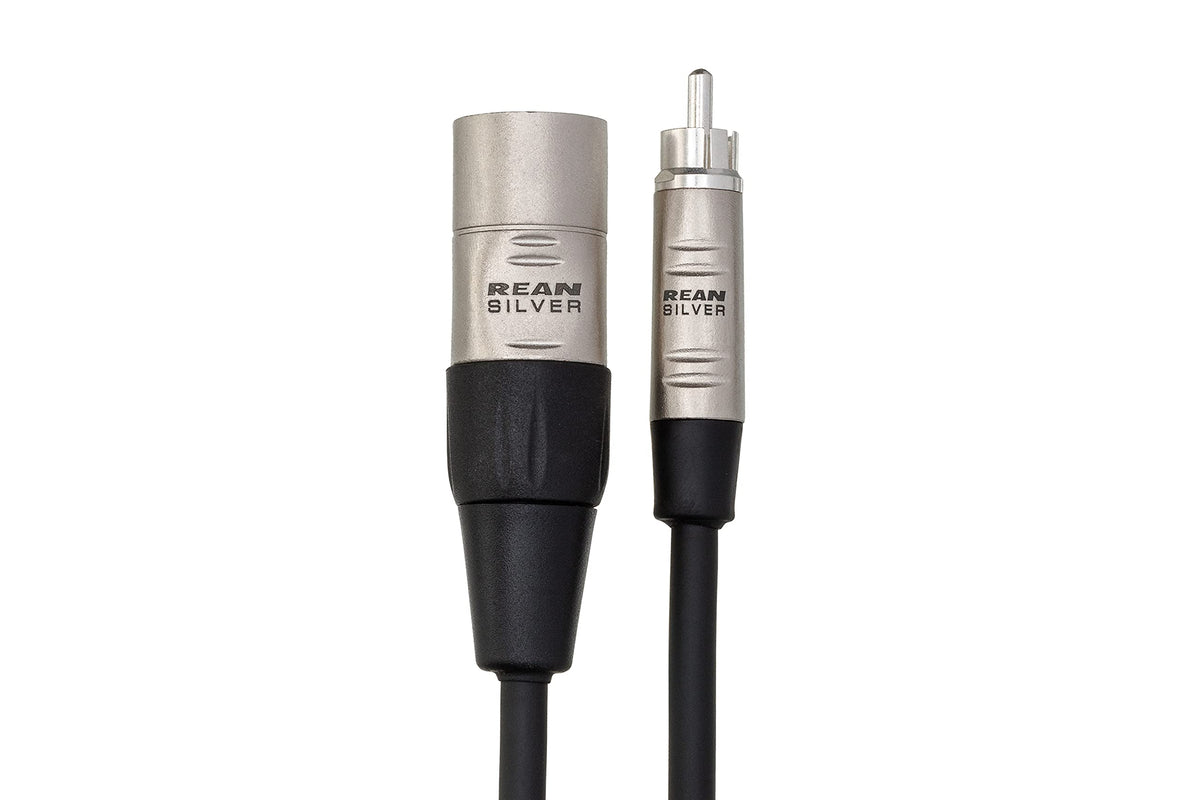 Hosa HRX-020 Pro RCA to XLR Male Unbalanced Interconnect Cable - 20 foot