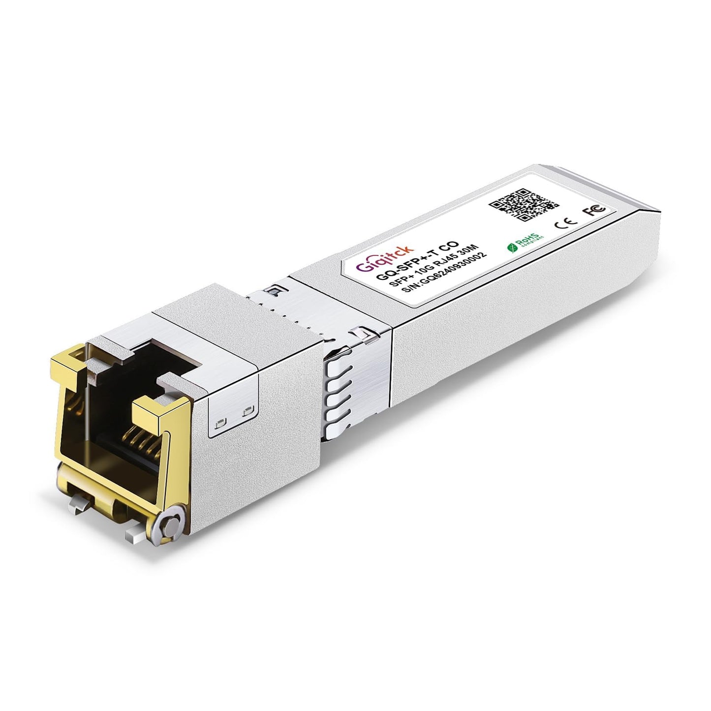 10GBase-T SFP+ to RJ45 Module,Copper Transceiver for Cat6a/Cat7,Up to 30m