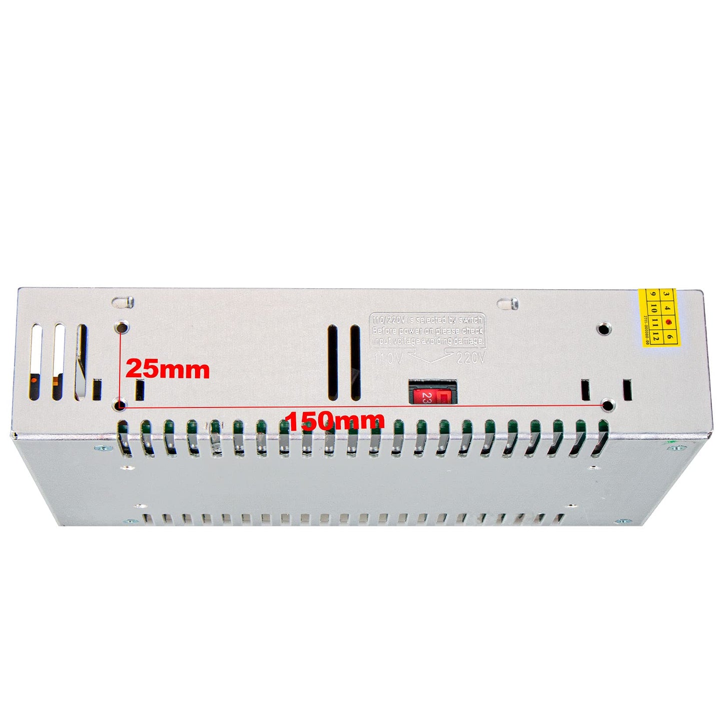 REALSUN 48V 10A Universal Switching Power Converter Adapter Transformer Regulated Supply AC to DC LED Driver 480w for CCTV, Radio, Computer Project
