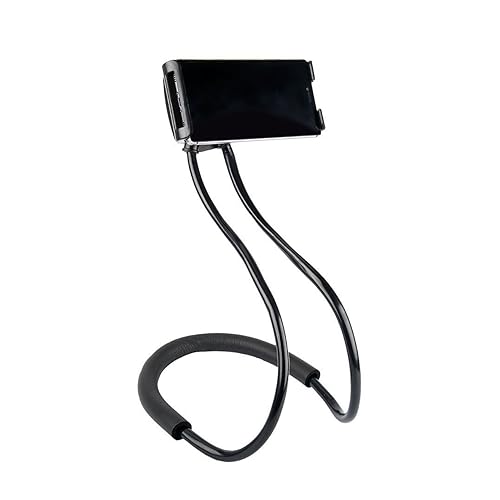 NCElec 011 Neck Cell Desk Bed,Bike and Motorcycle Mount,Lazy Bracket Mobile Phone Stand Holder (Black)