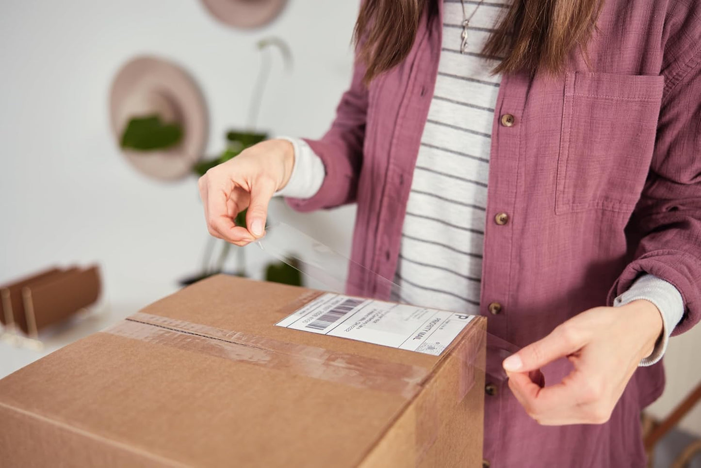 Duck HD Clear Packing Tape Refills - 6 Rolls of Heavy Duty Shipping and Moving Packing Tape - Clear Strong Packaging Tape for Boxes, Packing