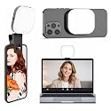 Magnetic LED Selfie Light, Phone Light Compatible with Phones, Tablets, Laptops, Tripods, iPhone Magsafe, 360° Magnetic LED Fill Light