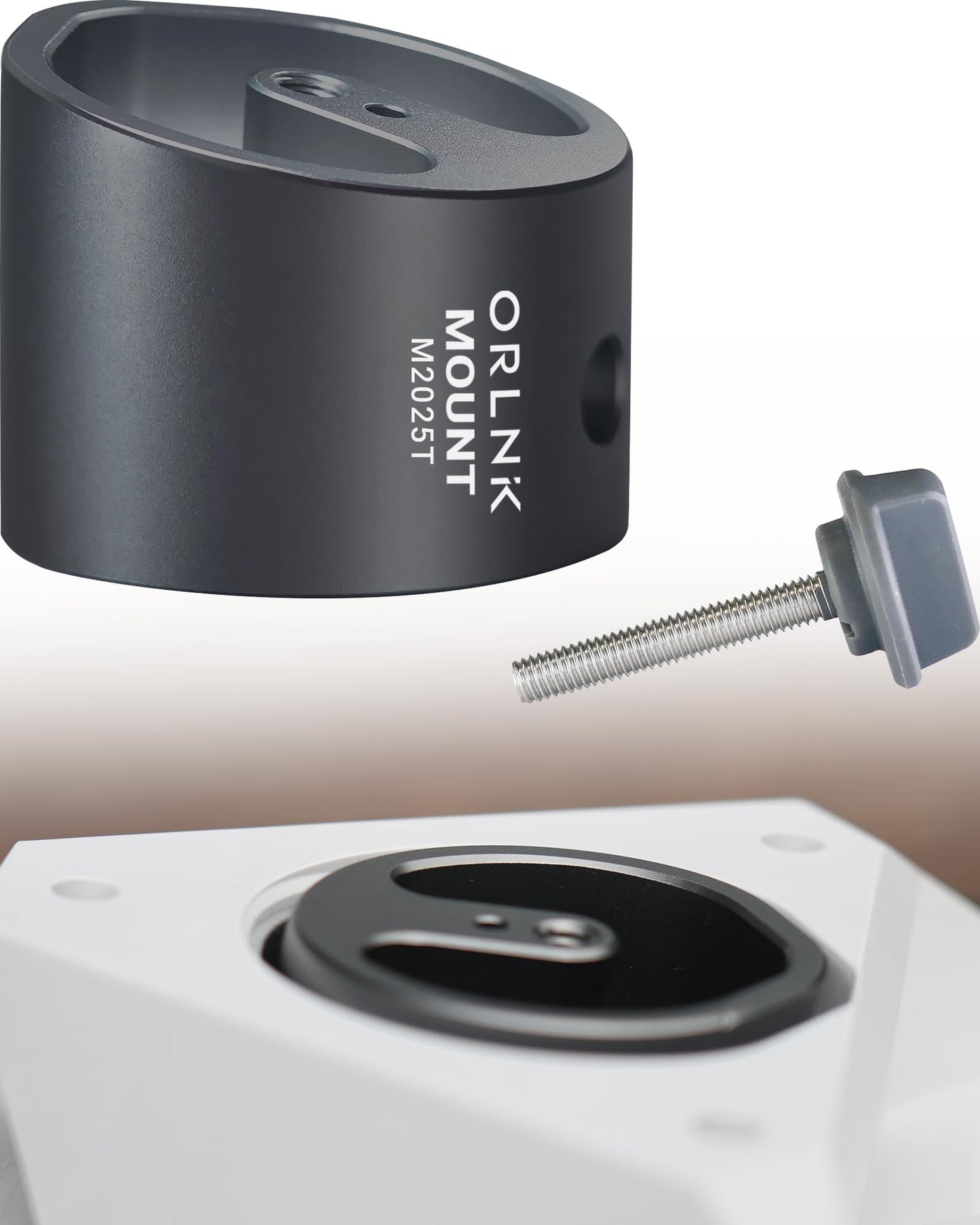 ORLN'K Starlink Mini Tripod Mount Adapter (1/4", Lightweight Aluminum, Only 3.1oz, Built for Travel, Flush Mounting Fits Quick Release Plate) M2025T