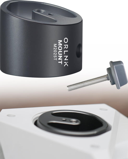 ORLN'K Starlink Mini Tripod Mount Adapter (1/4", Lightweight Aluminum, Only 3.1oz, Built for Travel, Flush Mounting Fits Quick Release Plate) M2025T