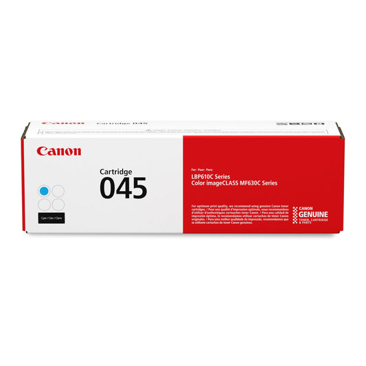 Canon Genuine 045 Cyan Toner Cartridge Compatible with LBP612Cdw, MF632Cdw, MF634Cdw