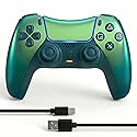CelebFuny Wireless Controller for PS5 with 1500mAh Battery, Dual Vibration, 3.5mm Audio Jack, Speaker, 6-Axis Motion Gamepad Compatible with PS5