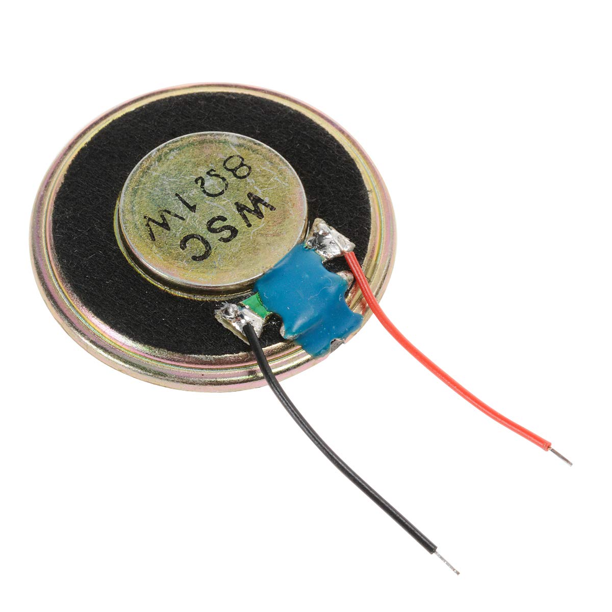 YXQ 1W 8 Ohm Micro Internal Speaker Loudspeaker 2800Hz 31mm Dia Round Metal Shell Wire (4Pcs)