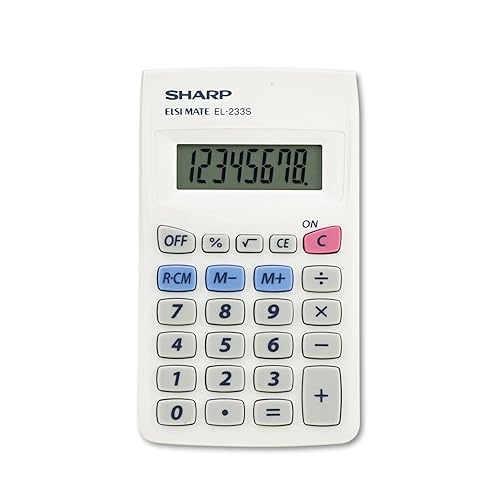 Sharp El233sb El233sb Pocket Calculator 8-Digit LCD