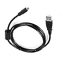 USB PC Data Transfer Battery Charger Cable for Select Sony Cybershot DSC-H200 DSC-H300 DSC-W370 DSC-W800 DSC-W830 DSC-W310 (Check Product Description