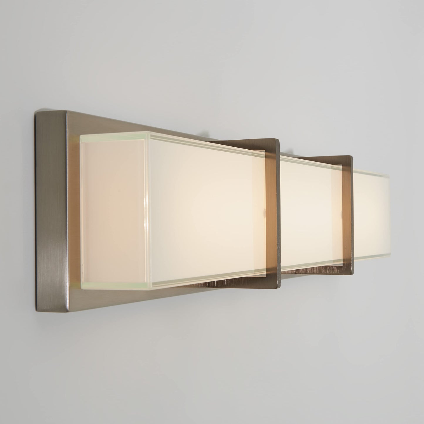 artika Subway 29W LED Modern Bathroom Vanity Light Fixture, Brushed Nickel Finish Ideal for Bathroom - 1900 Lumens, 3000 Kelvin, Made of Steel, No