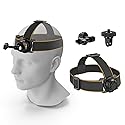 NEEWER Head Strap Mount for Action Camera, Magnetic Quick Release Head Mounted Head Belt Mount Compatible with GoPro Hero 13 12 11 10 9 8 DJI Osmo