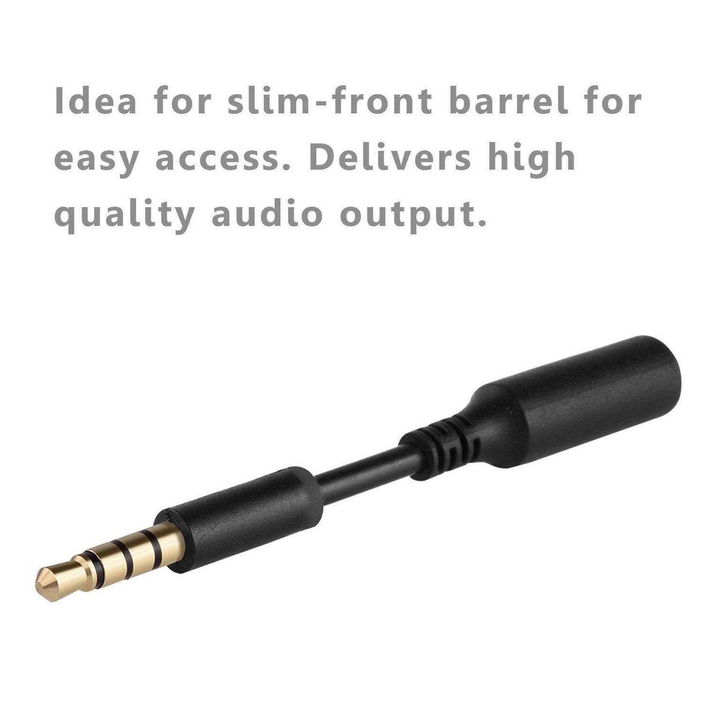 Accessonico 3 Pack Headset Audio Jack Extender, 3.5mm Headphone AUX Extension Adapter for Juice Pack, for Battery Charger Case, Power Case