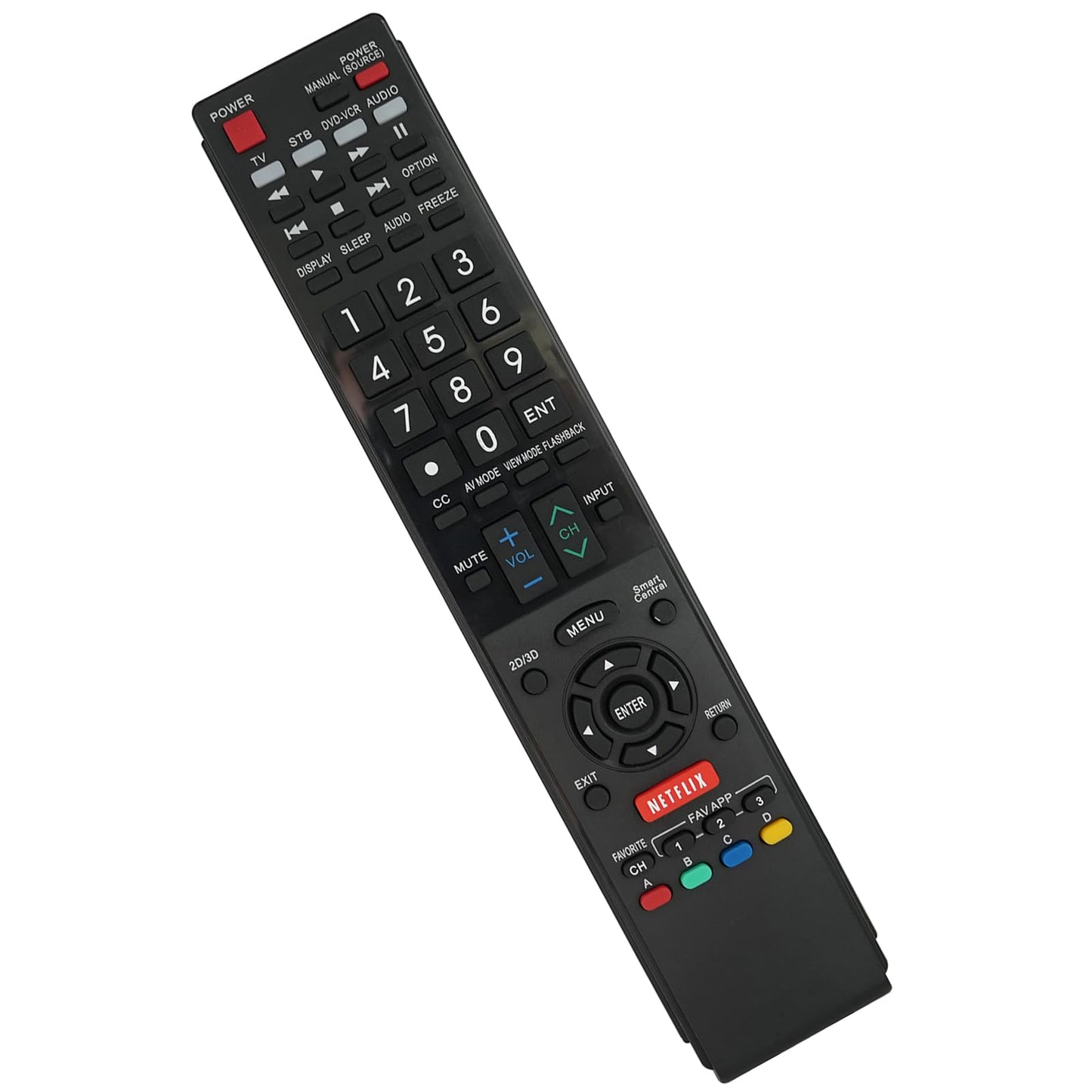 Replacement Remote Control for Sharp LC-60LE632U LC-46LE835 LC46LE830U Samrt 3D AQUOS LCD LED HDTV TV