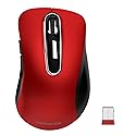 memzuoix 2.4G Wireless Mouse, 1400 DPI Mobile Optical Cordless Mouse with USB Receiver, Portable Computer Mice for Laptop, PC, Desktop, MacBook, 5
