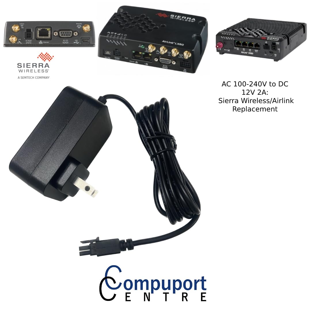 The CompuPort AC Power Adapter Features a 12VDC Output and a 4-pin Molex Connector, Making it Suitable for a Range of Cellular modems, Including…